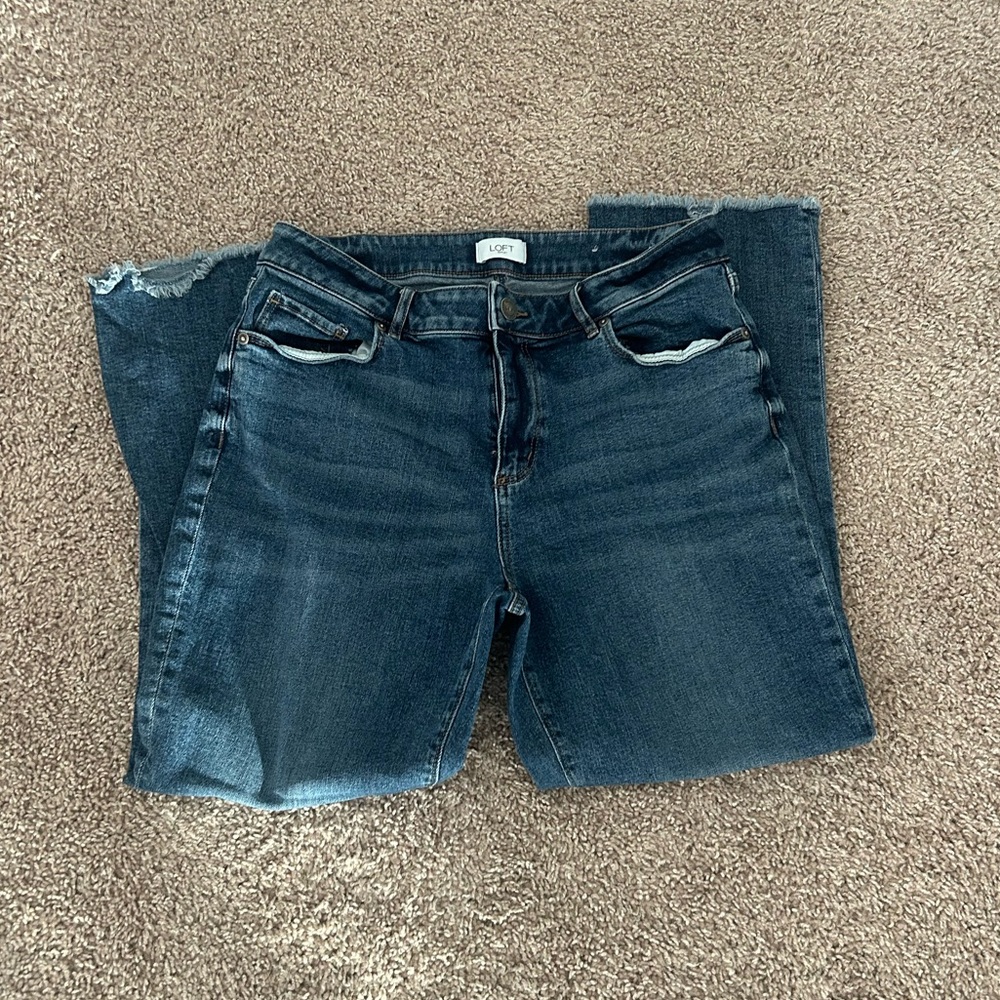 Loft Outlet Curvy Straight Jeans